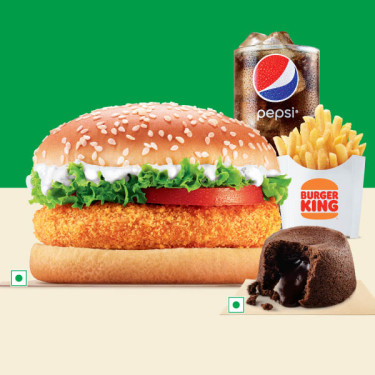 Hambúrguer Vegetariano Clássico Batatas Fritas Med Pepsi Choco Copo Lava