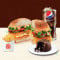 Hot N Cheezy Burger Medium Fries Med Pepsi Choco Lava Cup
