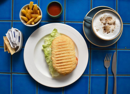 Basil, Tomato And Mozzarella Panini