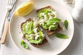 Avocado Feta Smash On Toasted Rye