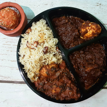 Mutton Dakbunglow Rice Sabzi Sweet Salad