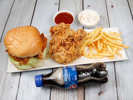 Fried Chicken [1 Piece]+Chicken Burger [1 Piece]+French Fries+Coke [250 Ml]