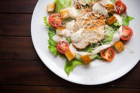 Salada Caesar Com Frango