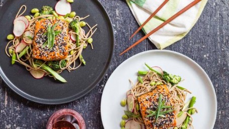 Teriyaki Soba (Salmon) (May Contain Shell Or Small Bones)