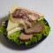 Pork Ham Cheese With Pork Salami Club Sandwich Non Grilled]