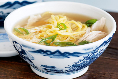 Prawn Egg Drop Noodle Soup