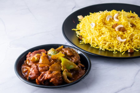 Dry Frutis Pulao Chilly Chicken (6 Pieces Boneless)