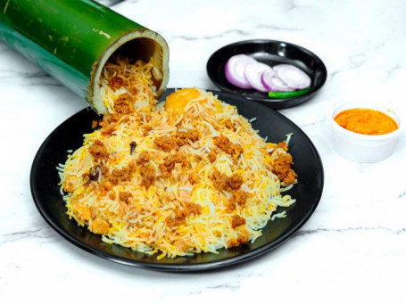 Bamboo Mutton Keema Biryani [Serve1