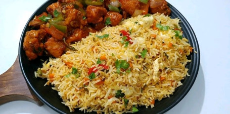 Chilli Chicken 6 Pcs And Egg Fried Rice