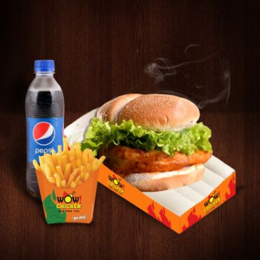 Chicken Peri Peri Grilled Burger Meal
