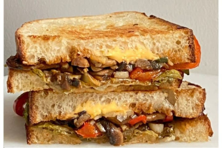 Spicy Mushroom Sourdough Sandwich