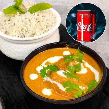 Butter Chicken Rice Meal Gulab Jamun [1 Piece] Cold Drink