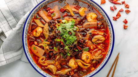 Pork Intestine And Pig Blood In Chili Sauce/Máo Xuè Wàng