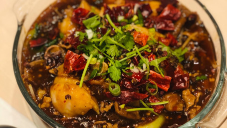 Pork Intestine In Hot Chili Oil Shuǐ Zhǔ Féi Cháng