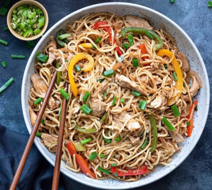 Egg Chili Garlic Hakka Noodles