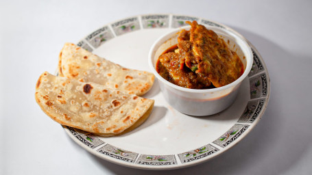2 Tawa Paratha With Omelette Curry Combo