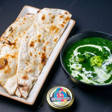 Palak Paneer-Garlic Naan(2Pcs)