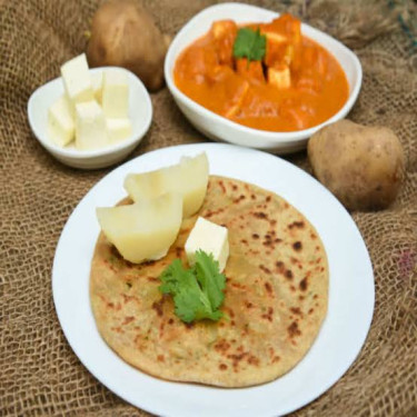 2 Aloo Paratha Paneer Masala