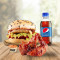 Smok'd Bbq Chicken Burger 2 Pcs Spicy Smokey Wings Dip Pepsi