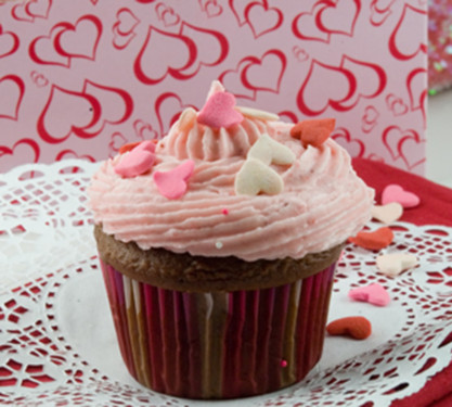 Strawberry Mousse Cupcake