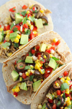 Cheesy Corn Salsa In Chipotle Sauce Taco