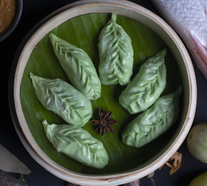 Gondhoraj Bhetki Momos Steamed [6 Pieces]