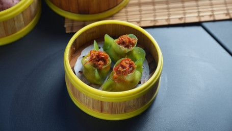404. Spinach Scallop Dumplings Bō Cài Dài Zi Jiǎo