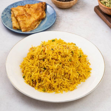 Homely Fried Rice With Egg Omelette