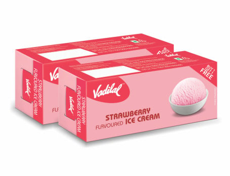 Strawberry Ice Cream (700 Ml Party Pack 1+1)