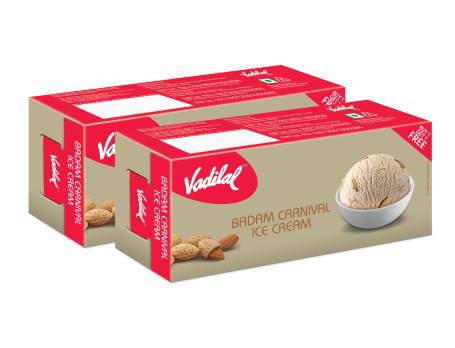 Badam Carnival Ice Cream (700 Ml Party Pack 1+1)