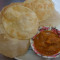 6 Pieces Luchi With Alu Dum