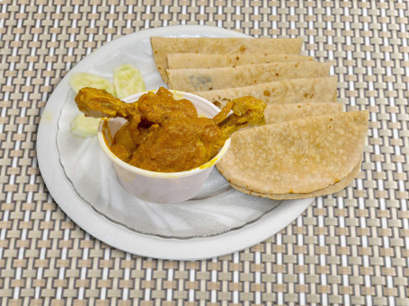 Roti With Chicken Curry [4,2 Pieces]