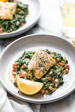 Keto Fish Florentine