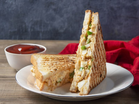 Spicy Egg Masala Sandwich