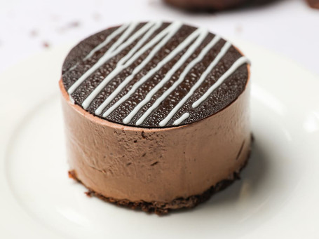 Vegan Chocolate Mousse Cake Slice