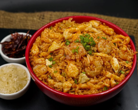 Mixed Chilli Garlic Fried Rice [Serves 2]