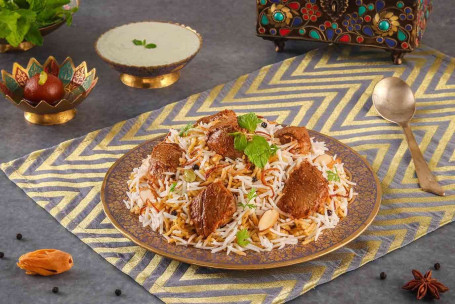Hyderabadi Dum Gosht Spicy Mutton Biryani, Boneless Serve 1-2]