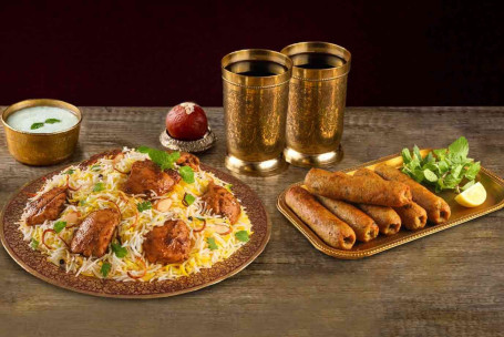 Frango Biryani (Shaan-E-Bhuna Murgh, Serve 2-3) 6Pc ​​Frango Seekh Kebab 2 Thumb Up 250Ml