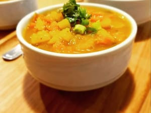 Sopa ,Legumes Com Frango