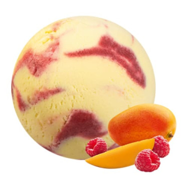 Mango Raspberry Ice Cream