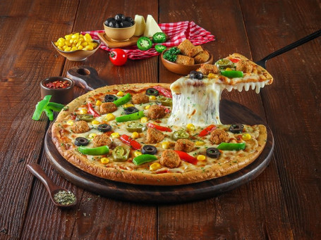 Medium Pizza -Veg Falafel Supreme Pizza Cheese Burst Pizza