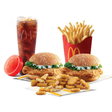 2 Mcnuggets De Frango Mcspicy 20 Unidades Batatas Fritas (L) Coca-Cola