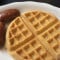 Plain Belgian Waffle With Sausage