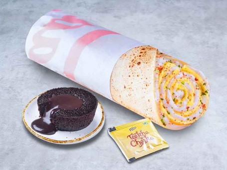 Cheese Melt Double Egg Wrap Choco Lava Mini Meal