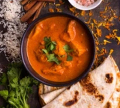 Butter Chicken, 3 Butter Naan