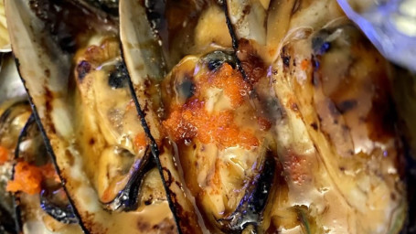 Baked Mussels With Unagi Sauce