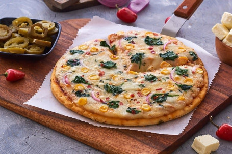 8 Pizza De Milho Com Espinafre Cheesy