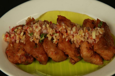 Cambodian Grill Fish With Mango Relish