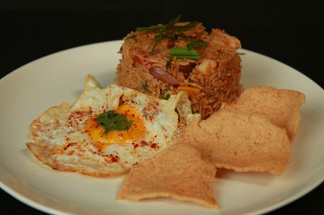 Malay Nasi Goreng Prawns With Chicken Satay