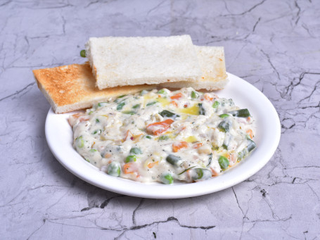 Veg Stew With Bread Toast